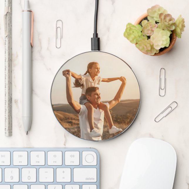 Daddy Father Dad Full Photo Wireless Charger (Desk)