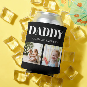 Daddy Father's Day Photo Collage Custom  Can Cooler