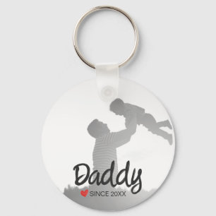 Daddy, first fathers day, first happy father keychain