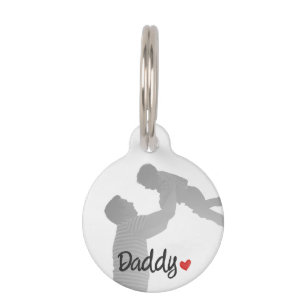 Daddy, first fathers day, first happy father pet ID tag