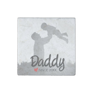 Daddy, first fathers day, first happy father stone magnet