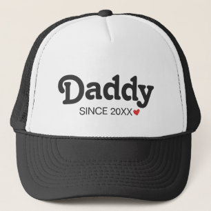 Daddy, first fathers day, first happy fathers day trucker hat