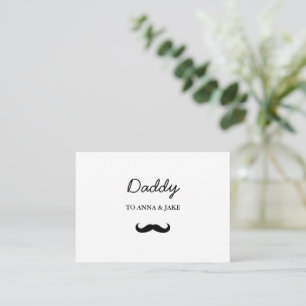 Daddy Flat Mustache Card   Father's Day Gift