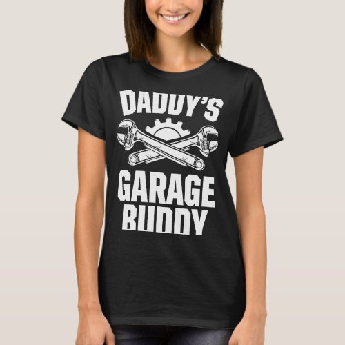 Daddy Garage Buddy Car Mechanic Vehicle Technician T_Shirt
