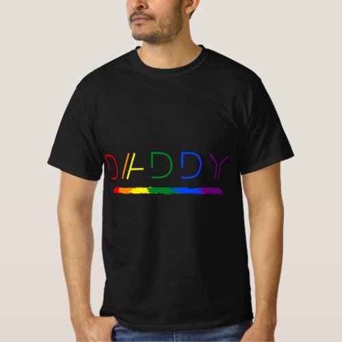 Daddy Gay Lesbian Pride LGBTQ Inspirational Ideal  T_Shirt