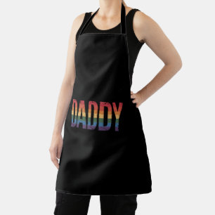 Daddy Gay Pride Month LGBTQ Father's Day Rainbow  Apron