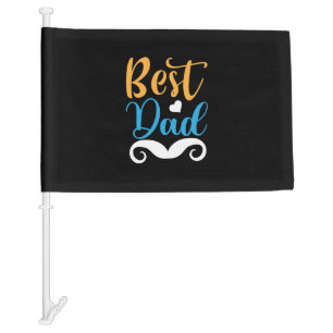 Daddy Gift Best Dad Car Flag