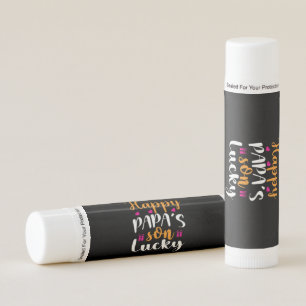 Daddy Gift Happy Papa's Son Lucky Lip Balm