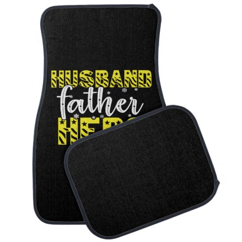 Daddy Gift Husband Father Hero Car Floor Mat