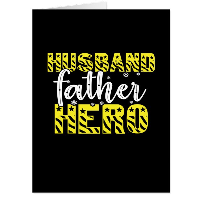 Daddy Gift Husband Father Hero Card (Front)