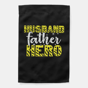 Daddy Gift Husband Father Hero Garden Flag