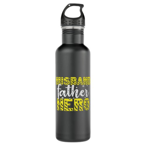 Daddy Gift Husband Father Hero Stainless Steel Water Bottle