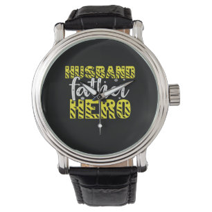 Daddy Gift Husband Father Hero Watch