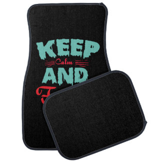 Daddy Gift Keep Calm And Father On Car Floor Mat