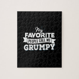 Daddy Gift My Favorite People Call Me Grumpy Jigsaw Puzzle