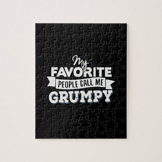 Daddy Gift My Favorite People Call Me Grumpy Jigsaw Puzzle (Vertical)