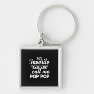 Daddy Gift My Favorite People Call Me Papa Keychain