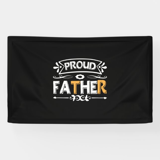 Daddy Gift Proud Father Banner (Horizontal)