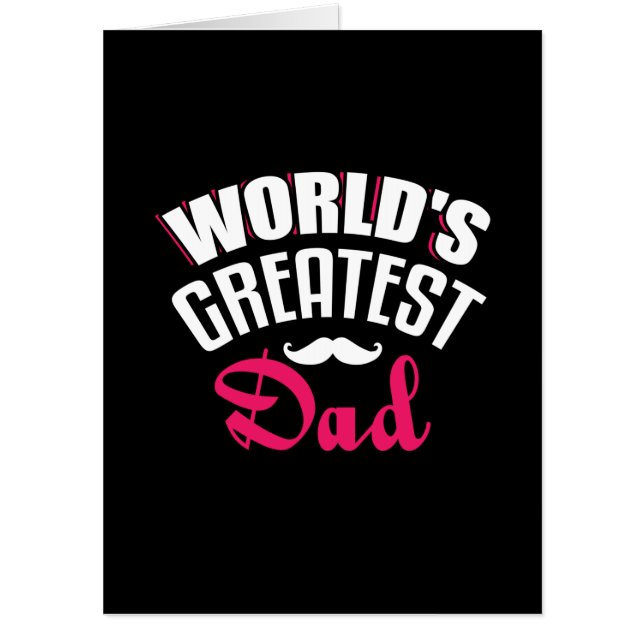 Daddy Gift World Greatest Dad Card (Front)