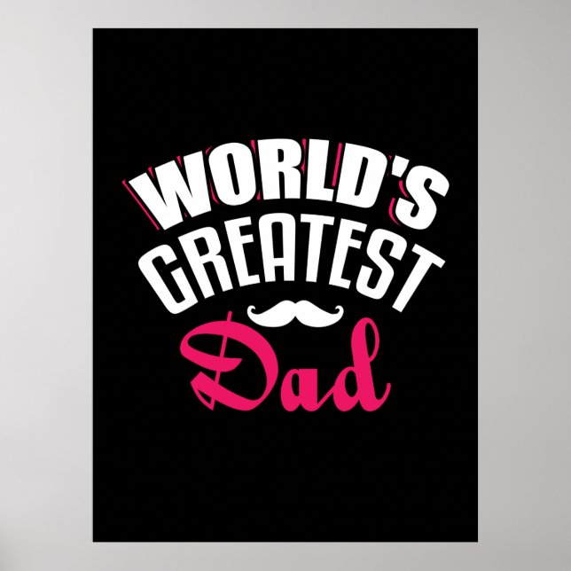 Daddy Gift World Greatest Dad Poster (Front)