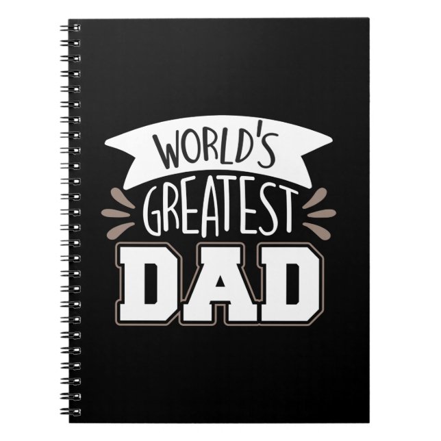 Daddy Gift World's Greatest Dad Notebook (Front)