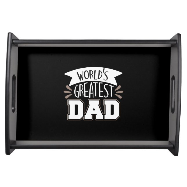 Daddy Gift World's Greatest Dad Serving Tray (Front)