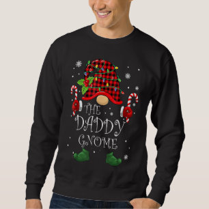 Daddy Gnome Buffalo Plaid Christmas Tree Family Xm Sweatshirt