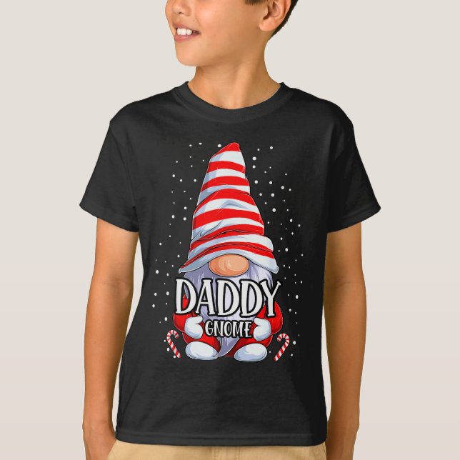 Daddy Gnome Christmas Pajamas Matching Family Grou T-Shirt (Front)