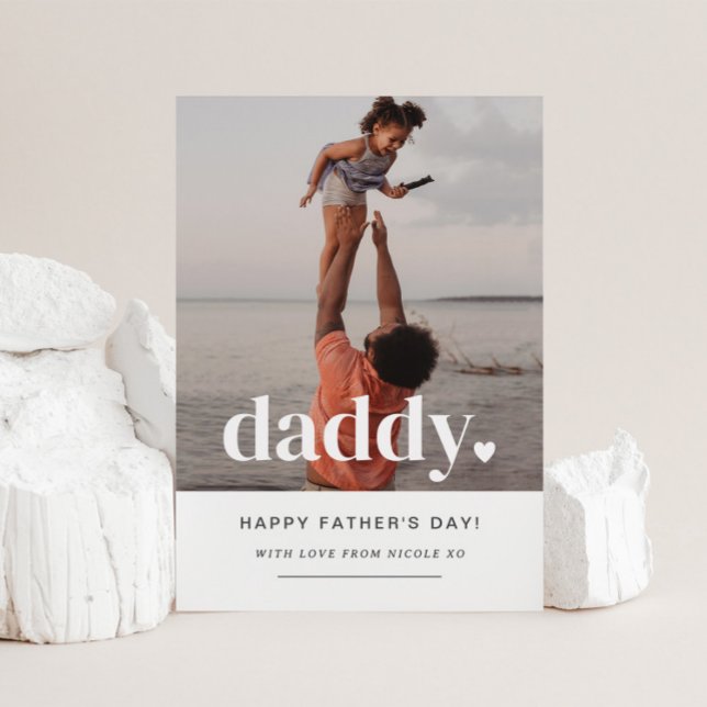 Daddy Heart - Father's Day Photo Card (Creator Uploaded)