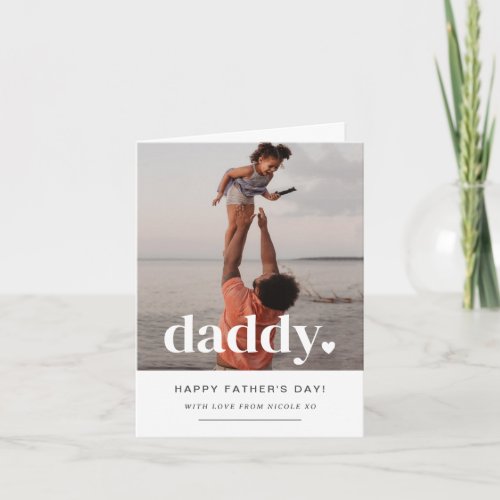 Daddy Heart _ Fathers Day Photo Card