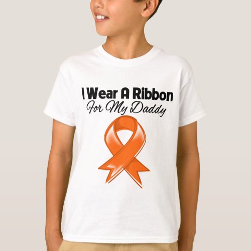 Daddy _I Wear Orange Ribbon Stylish T_Shirt