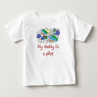 Daddy is a Pilot baby shirt