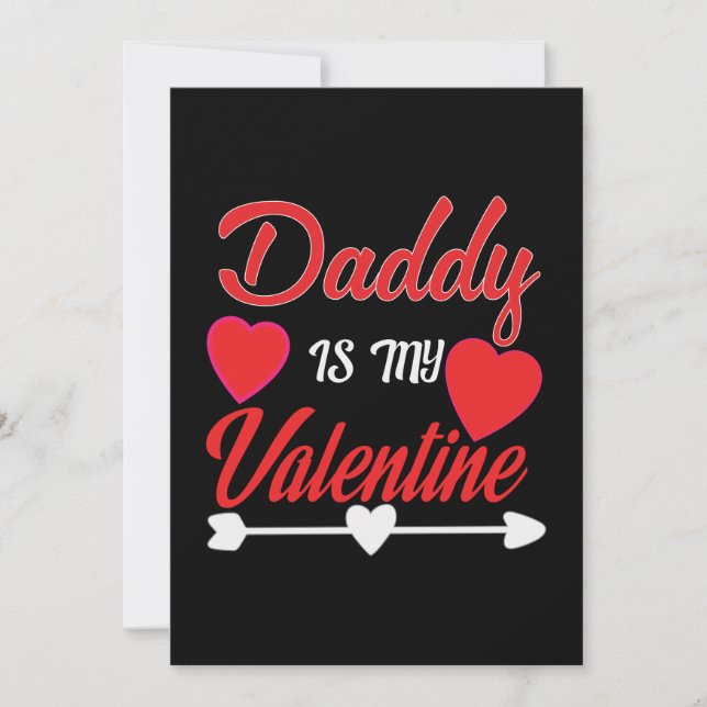 Daddy Is My Valentine Invitation (Front)