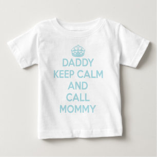 Daddy Keep Calm T-Shirt (Light Blue)
