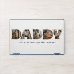 DADDY Letter Photo Collage Father's Day  HP Laptop Skin<br><div class="desc">DADDY HP laptop skin personalized with 5 of your favorite photos which are displayed in the shape of the word DADDY with the words "Love you forever and always!"  Perfect for your dad!</div>