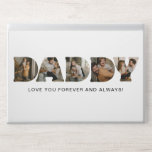 DADDY Letter Photo Collage Father's Day  HP Laptop Skin<br><div class="desc">DADDY HP laptop skin personalized with 5 of your favorite photos which are displayed in the shape of the word DADDY with the words "Love you forever and always!"  Perfect for your dad!</div>