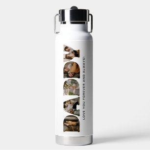 DADDY Letter Photo Collage Father's Day Water Bottle