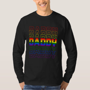 Daddy LGBT Gay Pride Month LGBTQ Father s Day Rain T-Shirt