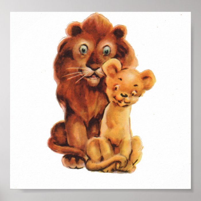 Daddy Lion and Son Poster