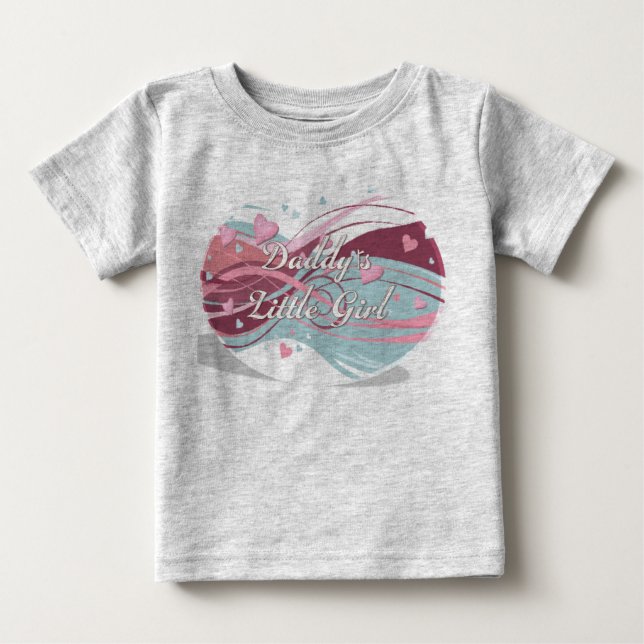 daddy little girl 004 baby T-Shirt (Front)