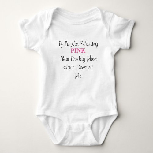 Daddy Little Girl Baby Bodysuit