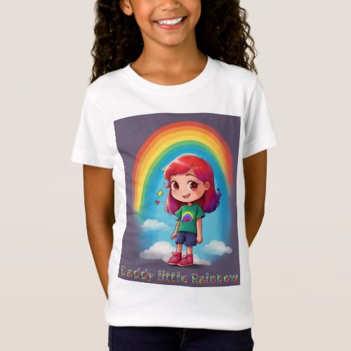 Daddy Little Rainbow T_Shirt