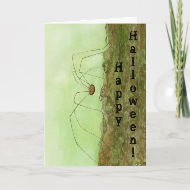Daddy Long Legs Halloween Card (Front)