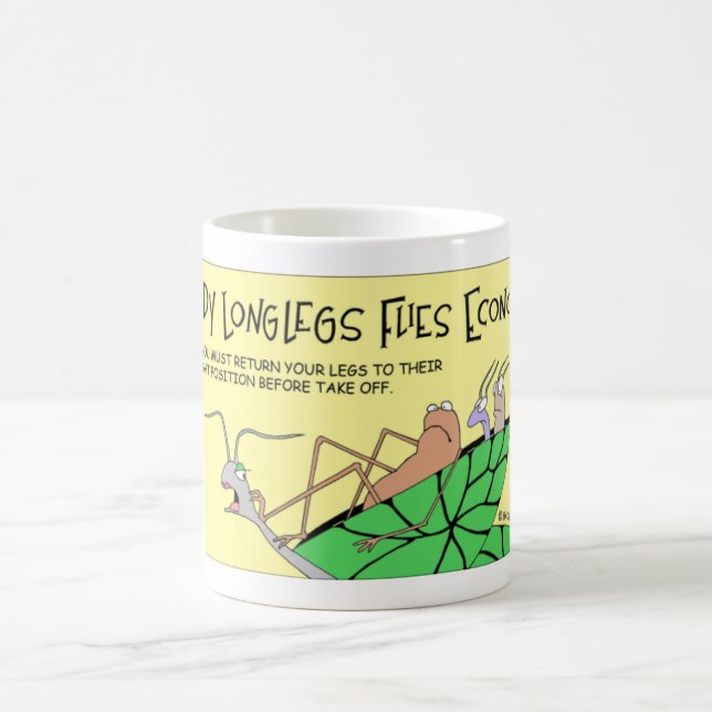 Daddy Long Legs spider flies economy Coffee Mug (Center)
