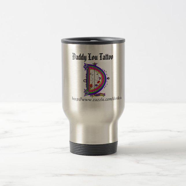 Daddy Lou Tattoo Travel Mug (Center)