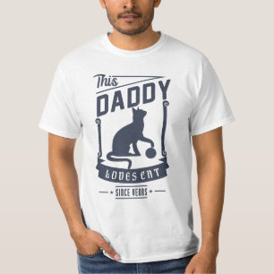 Daddy Loves Cat for Father's day gift T-Shirt