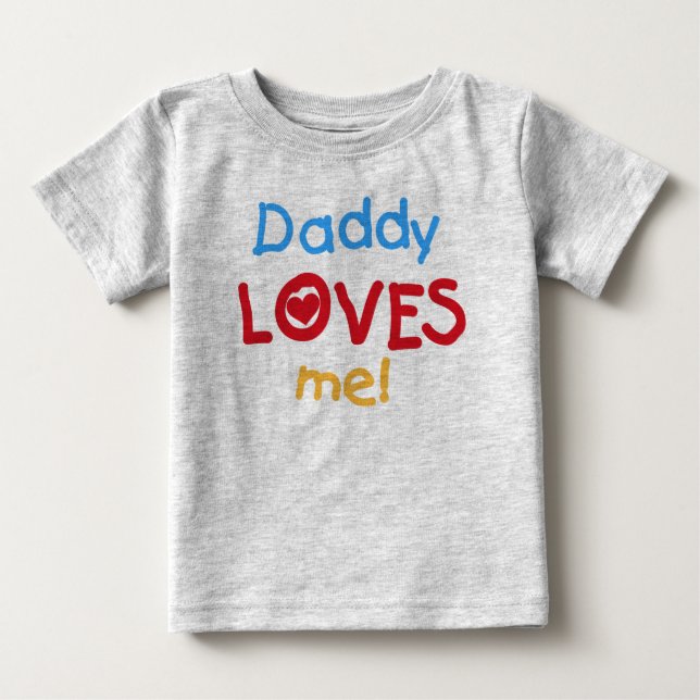Daddy Loves Me Baby Football Bodysuit (Front)