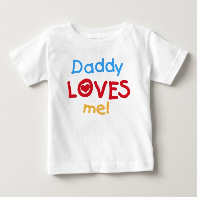 Daddy Loves Me Toddler Ruffle Tee (Front)