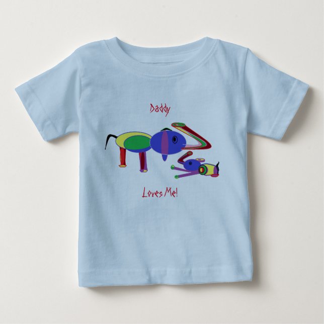  Daddy luvs me  Baby T-Shirt (Front)