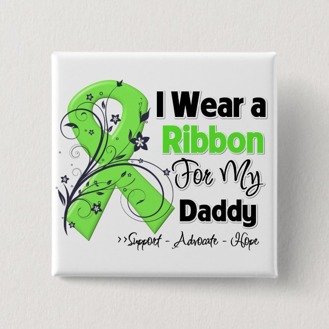 Daddy - Lymphoma Ribbon Pinback Button (Front)